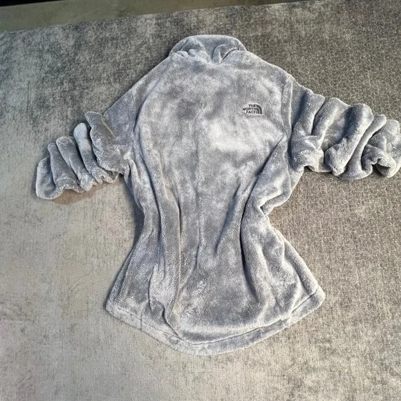 The North Face Women's Large Gray Pink Cancer Awareness Fleece Jacket Zip - Picture 7 of 11